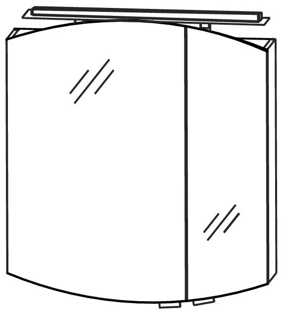 Puris Classic Line Spiegelschrank 70 cm S2A4370S9 - Ansicht 4