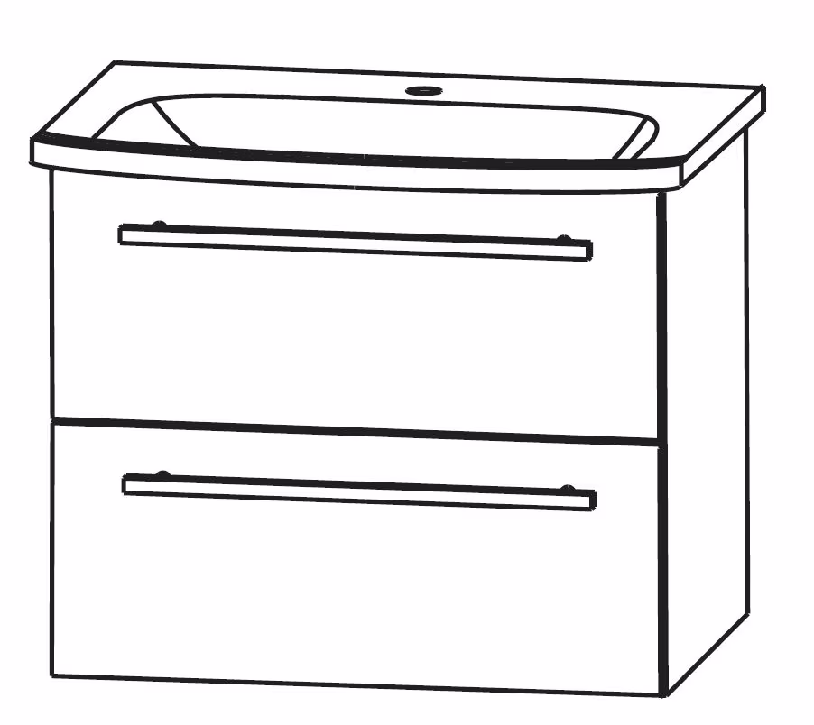 Puris Fine Line Waschtischset 65 cm - Ansicht 3