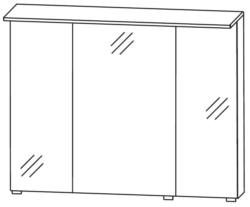 Puris Quada Spiegelschrank 100 cm S2A531068 - Ansicht 2