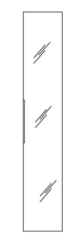 Pelipal Spiegel-Hochschrank EM-HS 30-06 - Neutrale Einzelmöbel - Ansicht 3