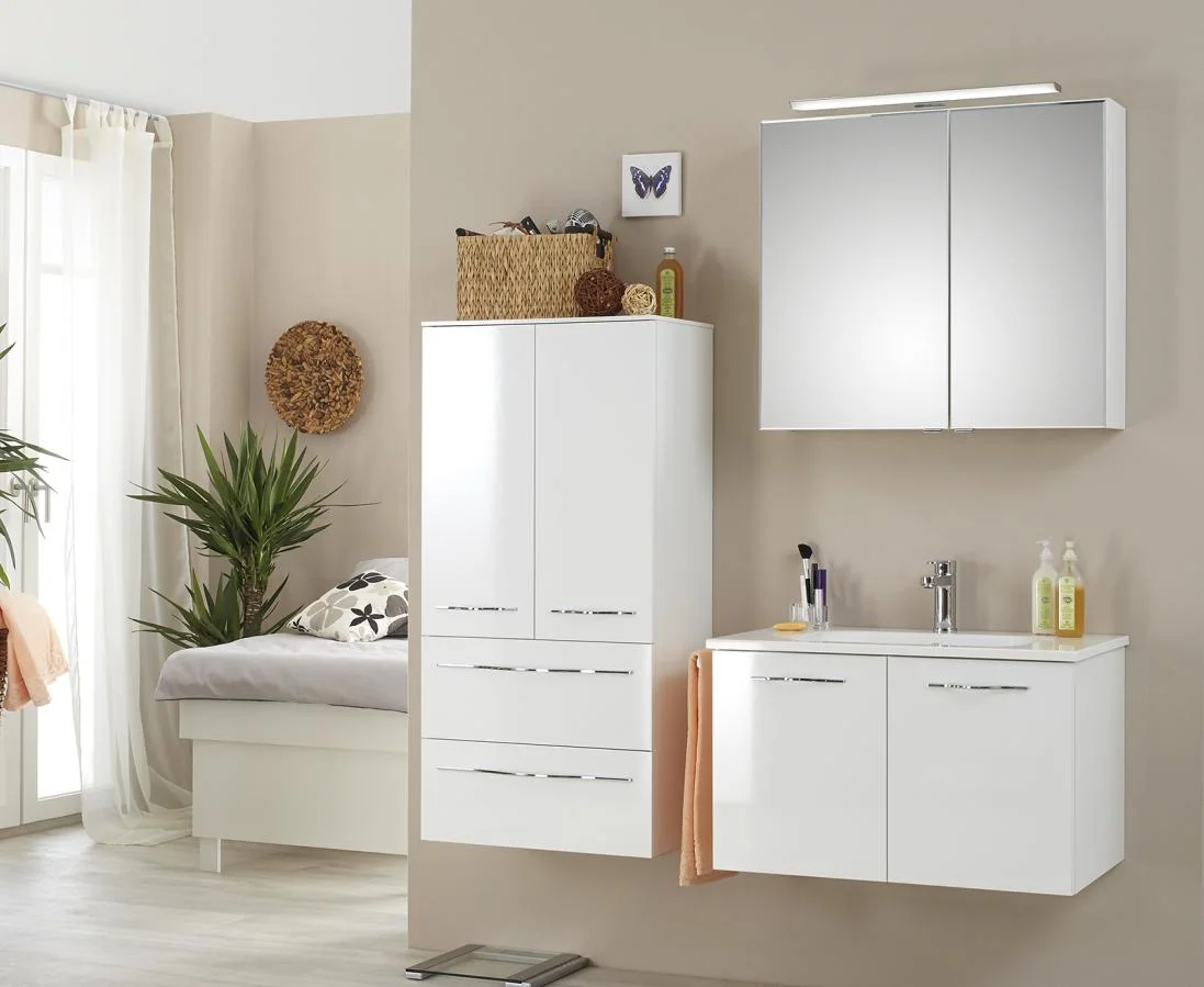 Pelipal 6110 Spiegelschrank mit LEDplus-Aufsatzleuchte 80 cm breit 6110-SPS 10 - Ansicht 5