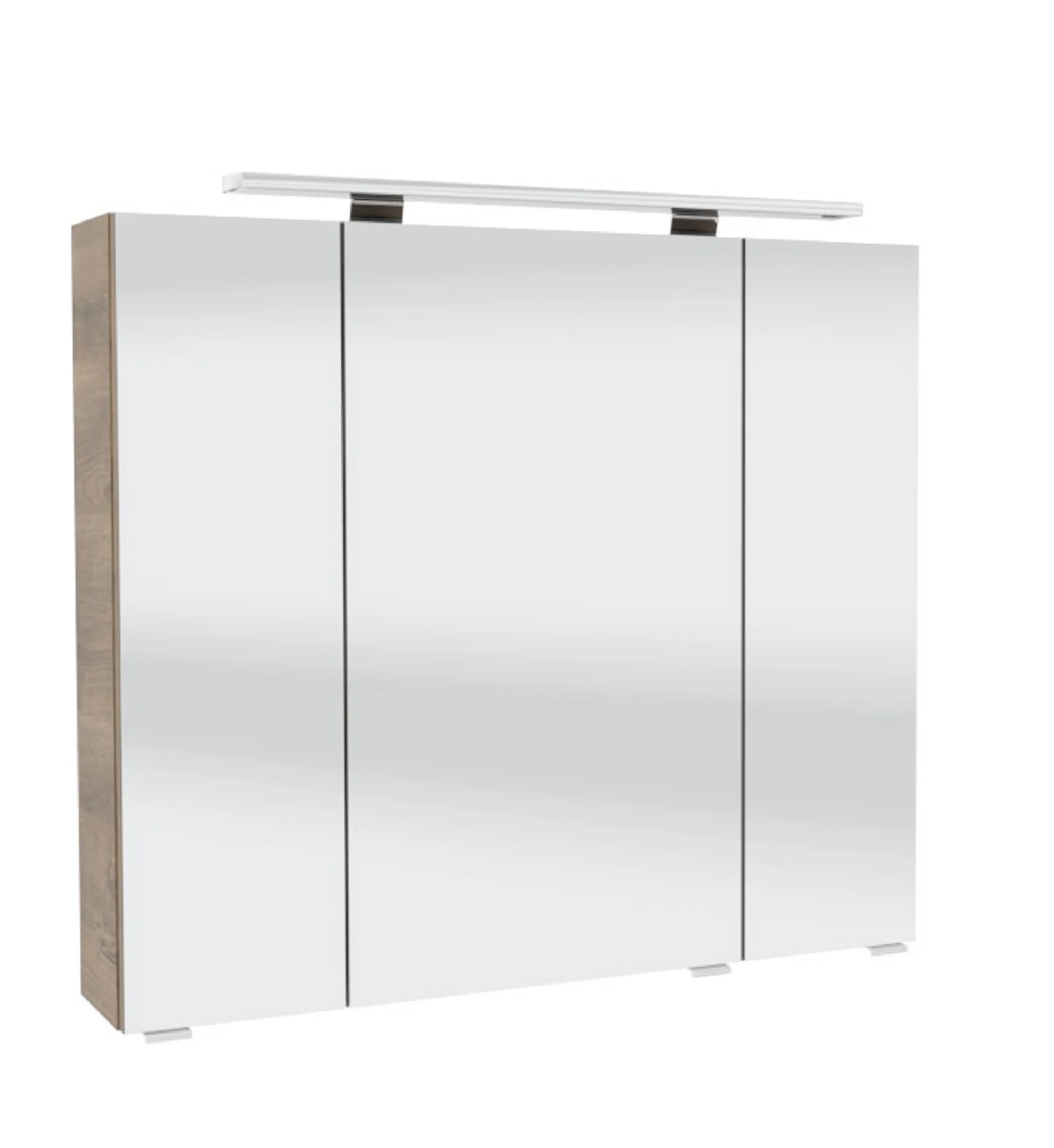 mit Spiegelschrank mit Aufsatzleuchte 80 cm