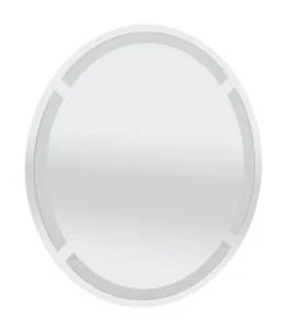 FSR50103S Flächenspiegel oval, umlaufende LED-Beleuchtung 35,0 Watt / 1265 Lumen / 3000 - 6000 Kelvin 1 seitlicher Sensor für Emotion-Beleuchtung und Spiegelheizung, Maße: 3x100x80 cm - senkrechte Montage