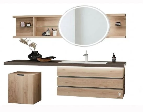 Thielemeyer Fresh Massivholz Badmöbelset 800001/801001 - 177 cm