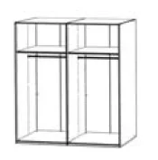Korpus für Schiebetüren - Breite 200cm / Höhe 222cm