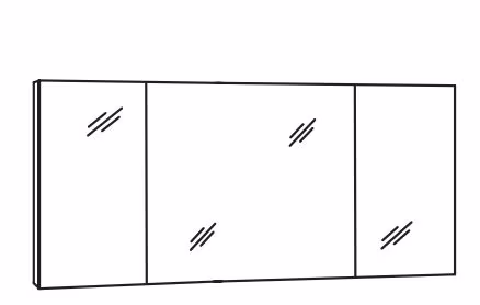 MARLIN 3980spiegel - Spiegelschrank 140 cm breit - SOXD14