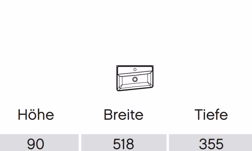 Pelipal 6905 Waschtisch-Set 50 / 71 cm - Ausführung links mit Verbundplatte - Ansicht 4
