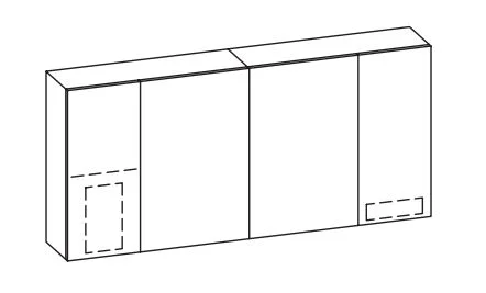 Pelipal Vario Select Spiegelschrank SKNEKST15G / SKNEKTS15G - 150 cm breit