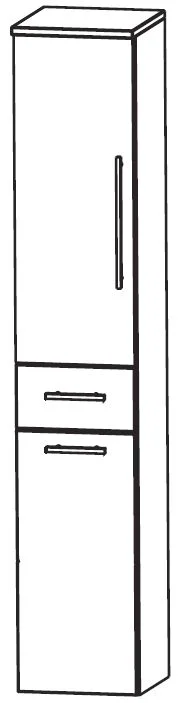 Puris Crescendo Hochschrank mit Wäschekippe 40 cm HNA054A7W - Ansicht 2