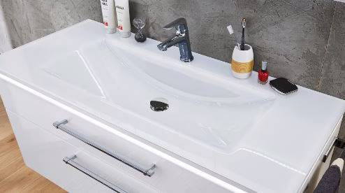 mit Glaswaschtisch Optiwhite - Nr. 82