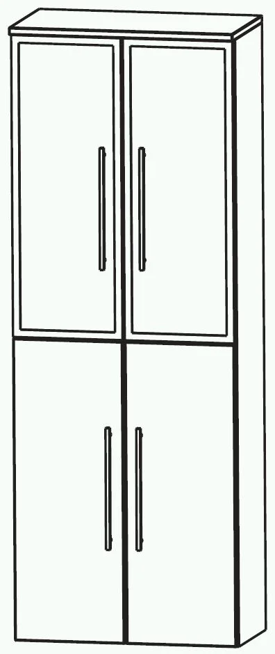 Puris Swing Glastür-Hochschrank 60 cm HNA036B7 - Ansicht 2
