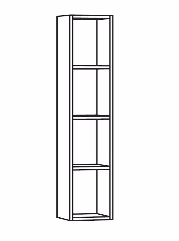 Regal REB15, B: 15 cm / H: 68,2 cm / T: 15,6 cm