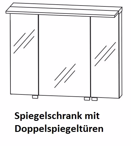Puris Fine Line Spiegelschrank S2A439078 / S2A439S08 90 cm - Ansicht 3