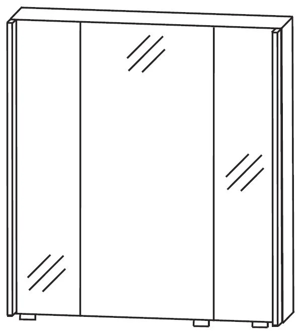 Puris Quada Spiegelschrank 70 cm S2A537003 - Ansicht 2