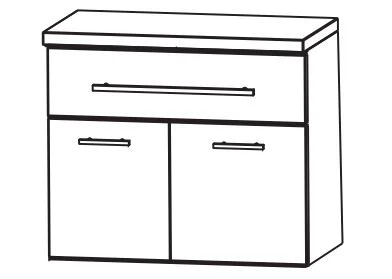 Puris Fine Line Bad-Unterschrank 60 cm breit UNA326A7M