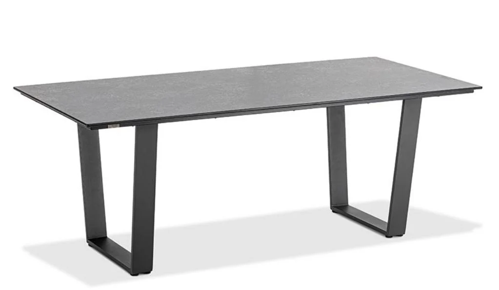 Niehoff Garden Esstisch Noah mit Trapezkufe Anthrazit - HPL Platte / T1G7