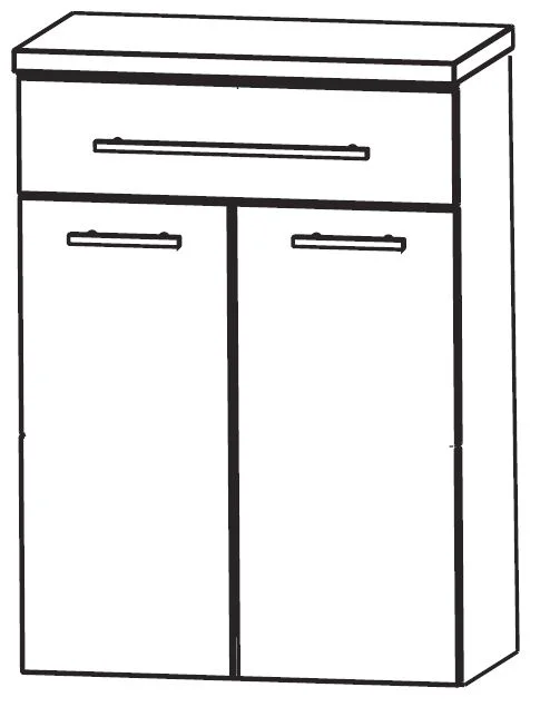 Puris Star Line Highboard 60 cm HBA556A7W - Ansicht 2