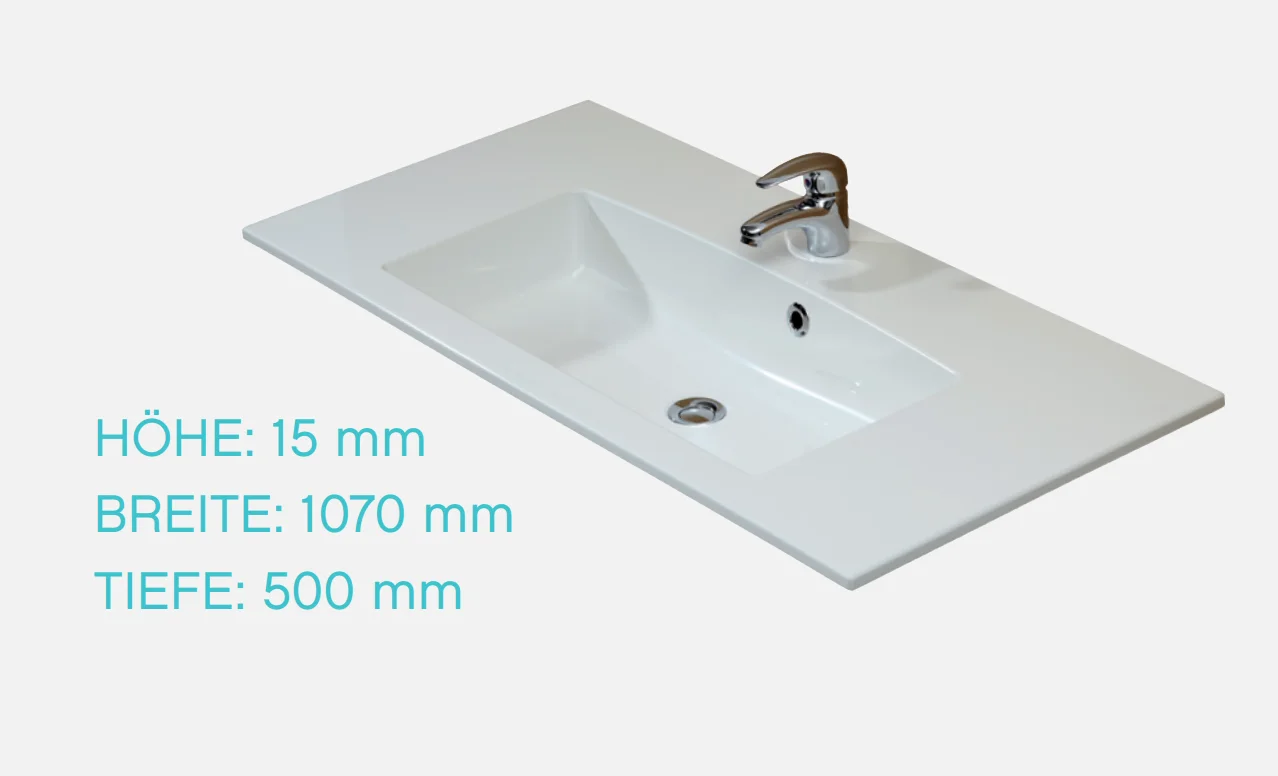 Pelipal TrenTino Badmöbel Set 110 cm - Konfigurator mit Spiegelschrank - Ansicht 5
