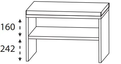Puris New Xpression - Sitzbank / 60 oder 90 cm breit - Ansicht 2