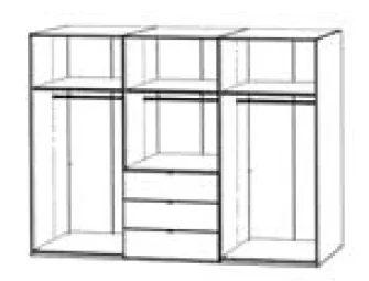 Korpus - Breite 300cm / Höhe 222cm