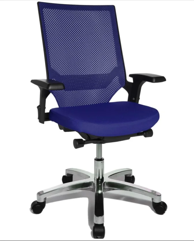 TopStar Bürostuhl Autosyncron 1 mit Armlehnen Fußkreuz Alu AU109A / AU139A