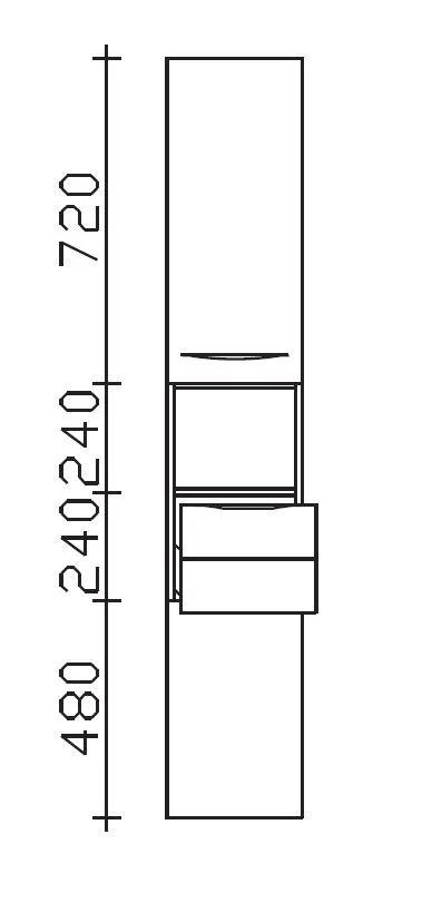 Pelipal 6025 Hochschrank 30 cm 6025-HS 30-02 - Ansicht 2