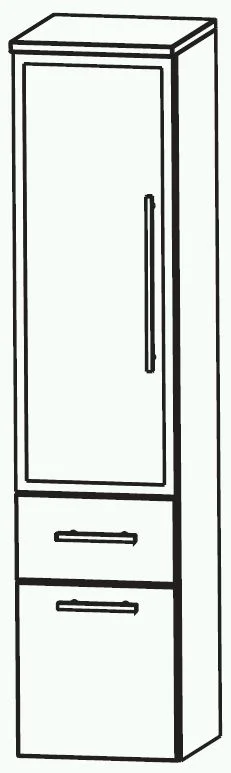 Puris Swing Glastür-Mittelschrank 30 cm MNA883B7M - Ansicht 2