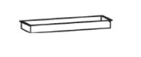 2x 155969 - Utensilieneinsatz Metall Eisenglimmer für Hängekonsolen