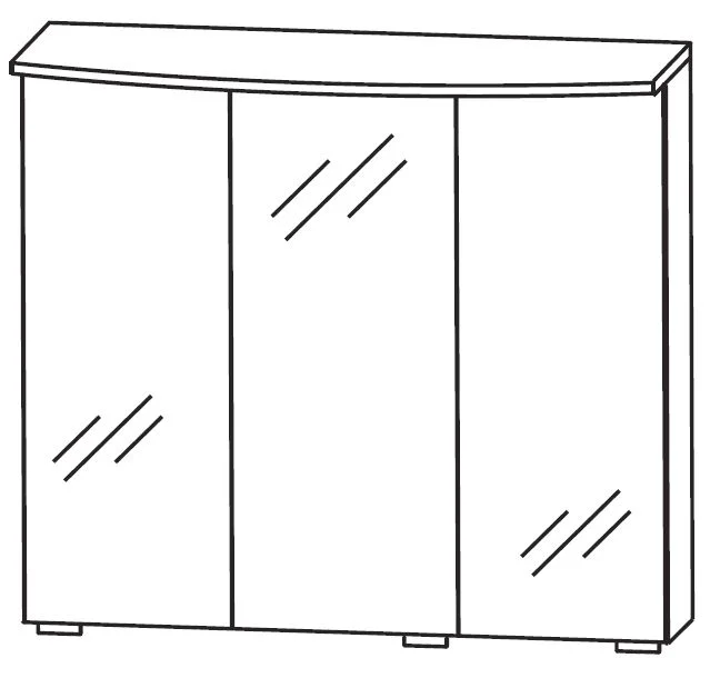 Puris Vuelta Spiegelschrank 70 cm S2A437S 3 / S2A437SF3 - Ansicht 2