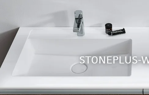 Nr. 61 - Weiß Stoneplus Möbelwaschtisch