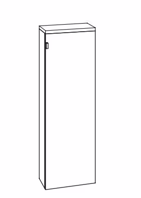 Marlin Gästebad 3010 Bad-Highboard 30 cm breit Anthrazit HBFT3F R - Sonderpreis - Sofort lieferbar - Ansicht 7