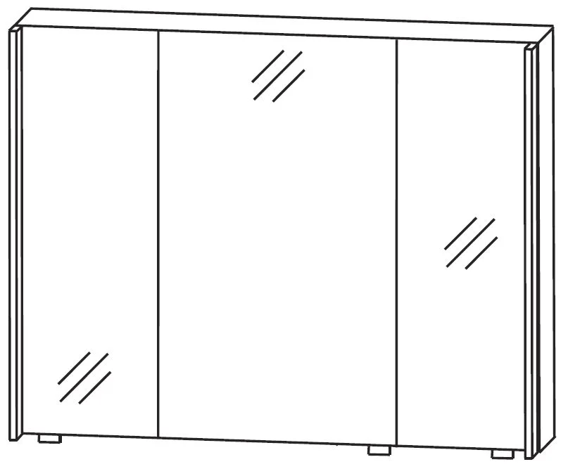Puris Quada Spiegelschrank 100 cm S2A531003 - Ansicht 3