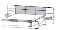 Bettanlage 180 x 200 cm ohne Beleuchtung 0X6F