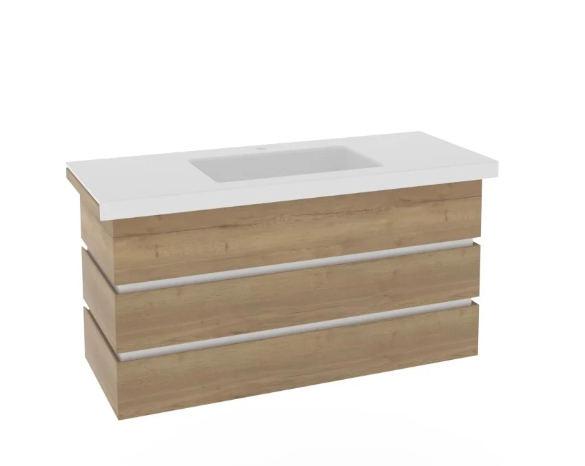 Thielemeyer Fresh Massivholz Badmöbelset 800460/801460 - Vorschlag 24 - 122 cm - Ansicht 8