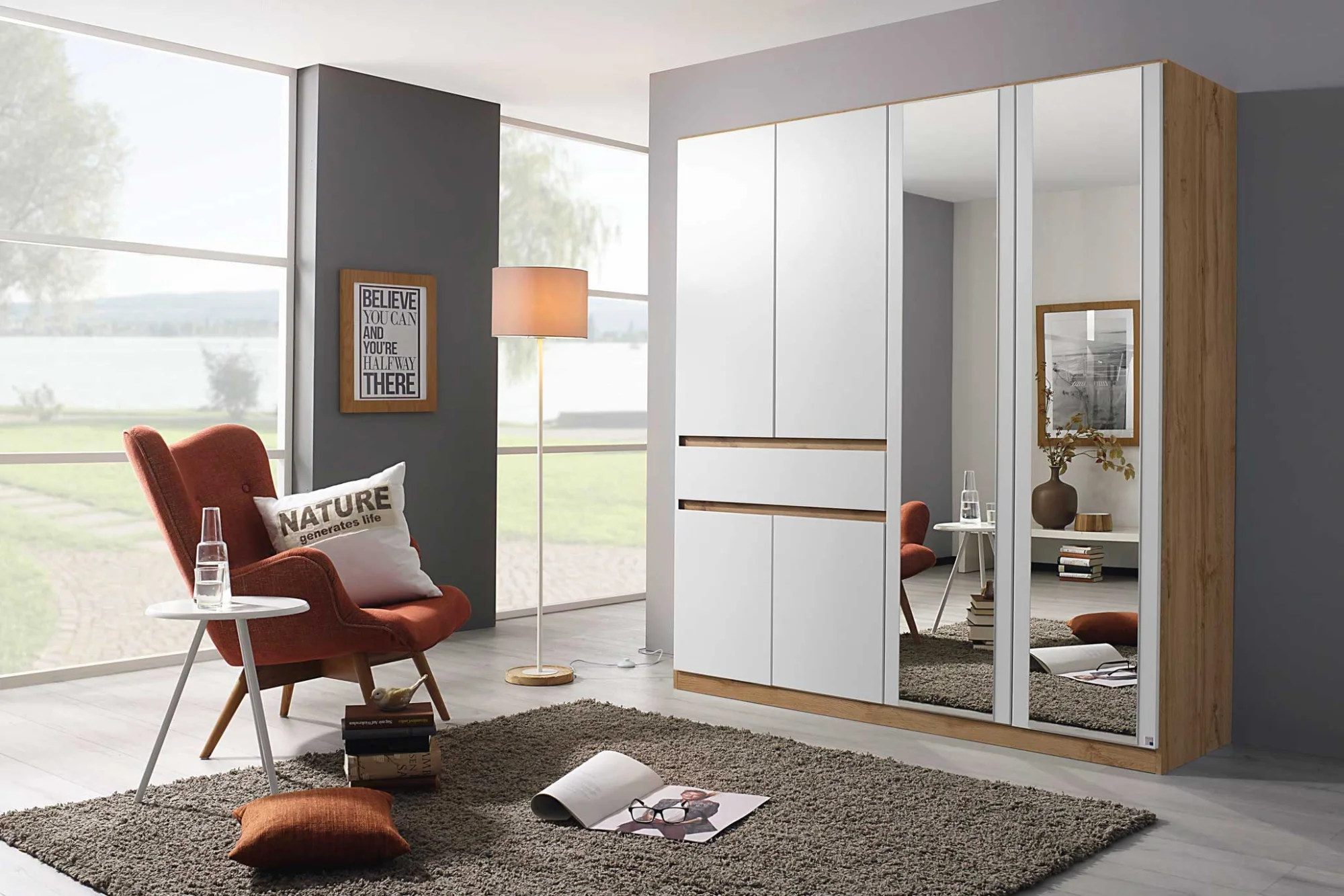 Kombi-Kleiderschrank