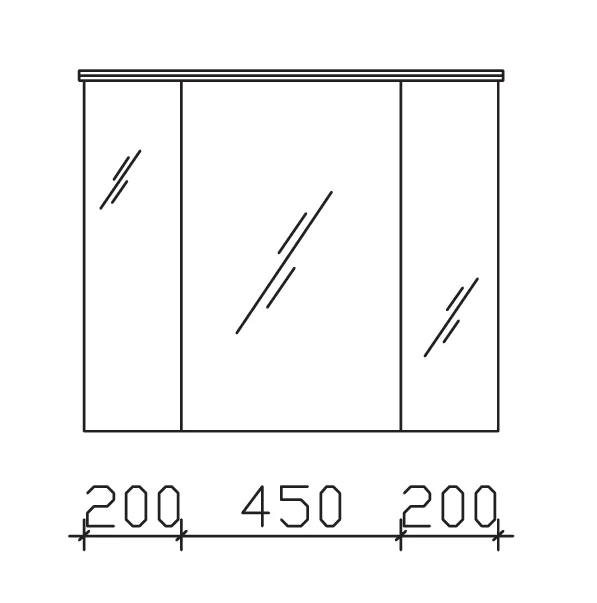 Pelipal Balto Spiegelschrank 85 cm BL-SPS 06 - Ansicht 3