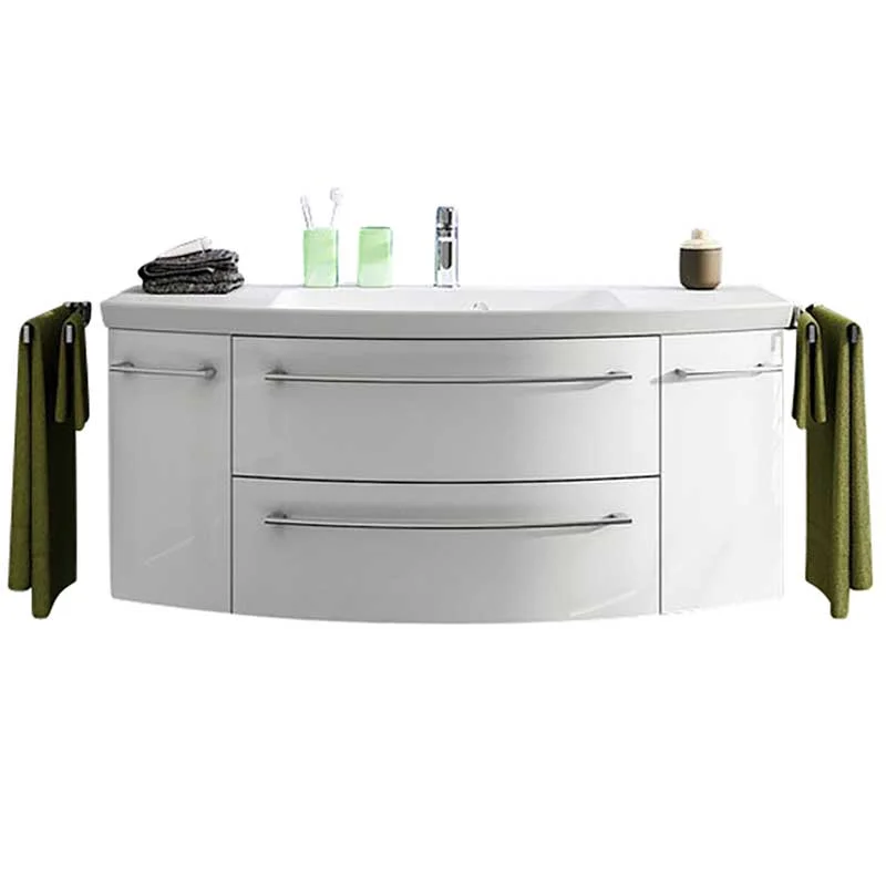 Pelipal Cassca Waschtisch-Set 141 cm - 2 Auszüge / 2 Drehtüren