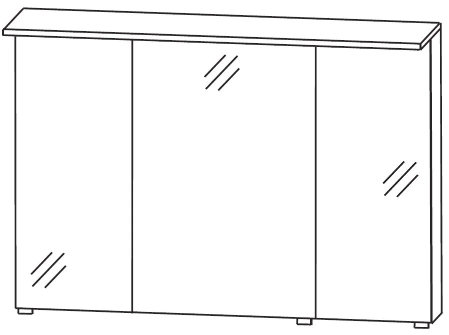 Puris Quada Spiegelschrank 120 cm S2A531268 - Ansicht 2