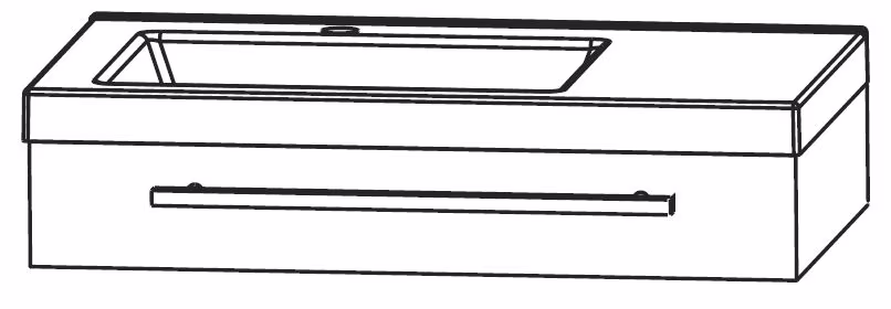 Puris for guests Waschtisch mit Unterschrank 60,6 cm breit SETFG6003 - Ansicht 3
