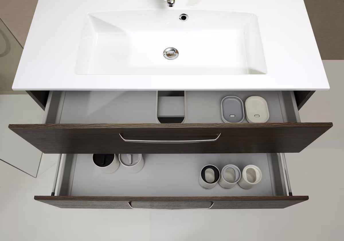Pelipal TrenTino Badmöbel Set 110 cm - Konfigurator mit Spiegelschrank - Ansicht 7