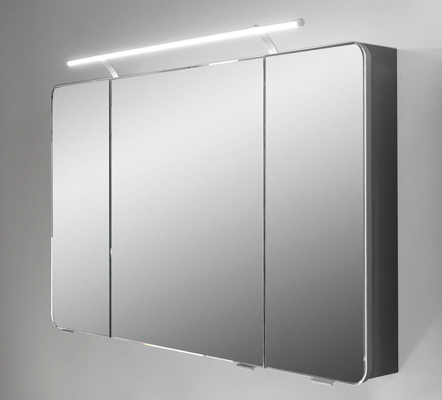 Pelipal 4005 Kombination 90 cm mit Spiegelschrank mit LED-Aufsatzleuchte - Ansicht 3