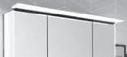 mit Aufsatzleuchte schwarz matt 123,4 cm breit