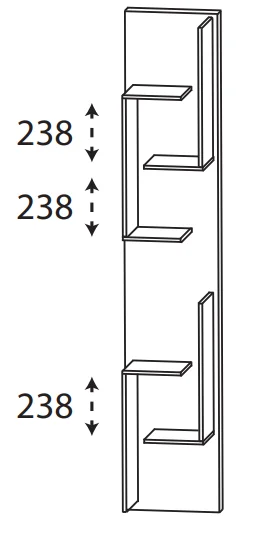 Puris Protection1 - Hochschrank Regal RG103001