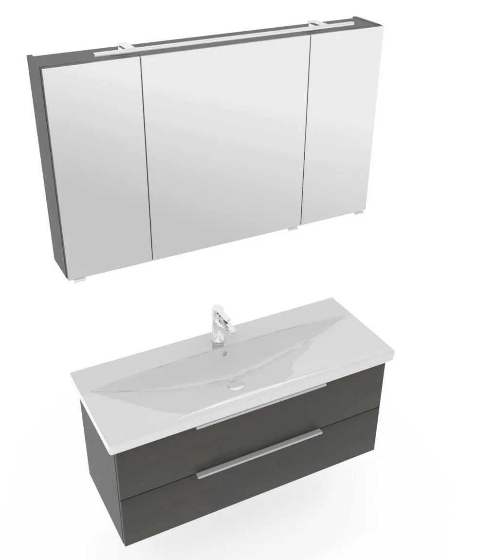 Pelipal 6090 Badmöbelset 120 cm - Einzelwaschbecken - Ansicht 3