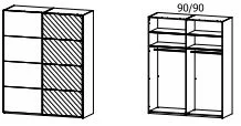 Variante 180 cm - Maße: 181x223x68 cm