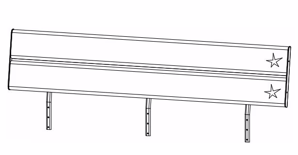 Rauch Select Mavi Extra / Kopfteil mit 2 Blenden - Hochglanzfarben
