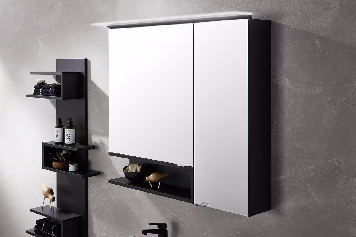 Puris c!puro Badmöbel Set - 92 cm mit Spiegelschrank - Ansicht 4