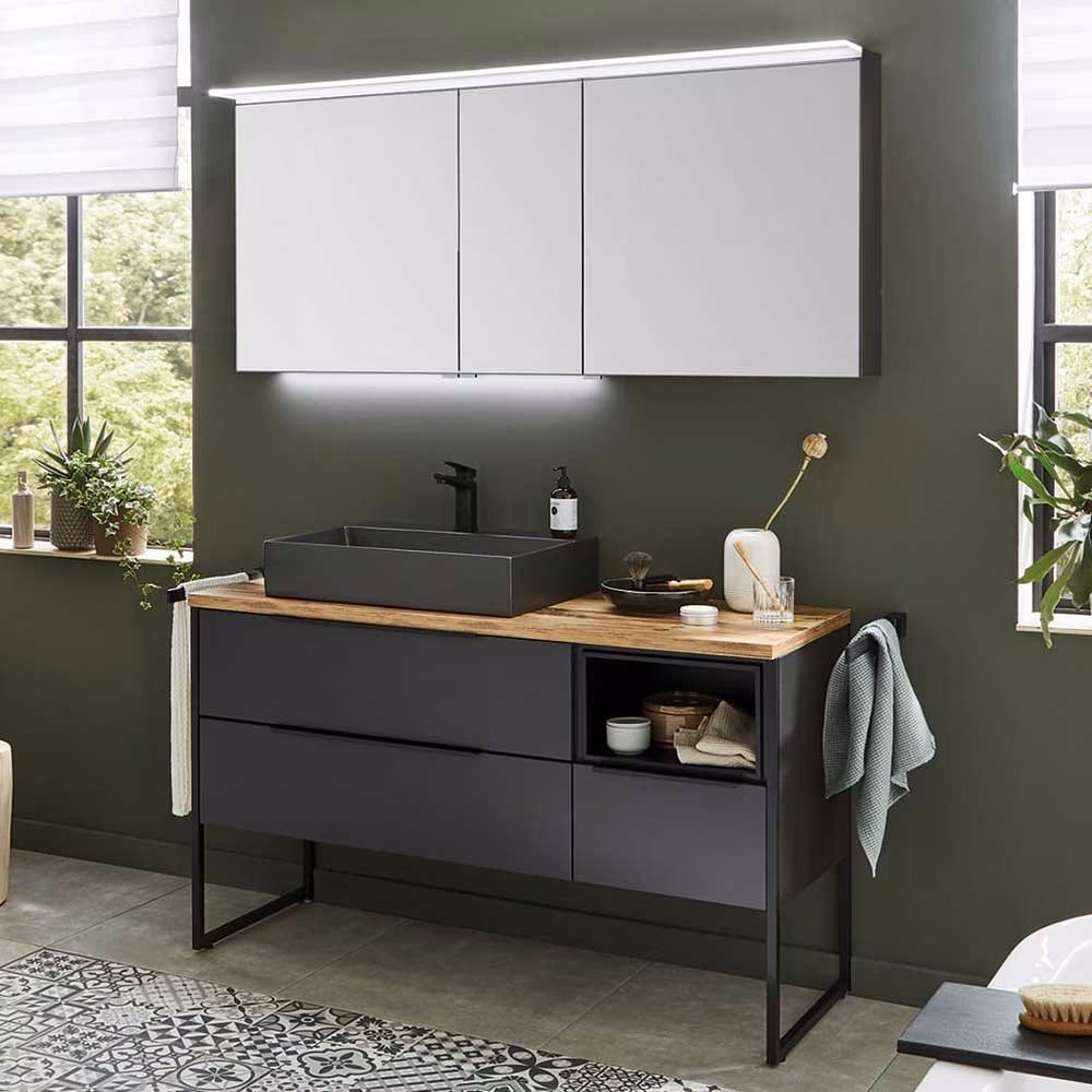 Puris Aspekt Bad-Spiegelschrank 150 cm breit - Ansicht 2