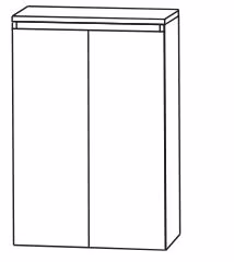 Puris Vialli Highboard 60 cm breit - HBA516A6G - Ansicht 2