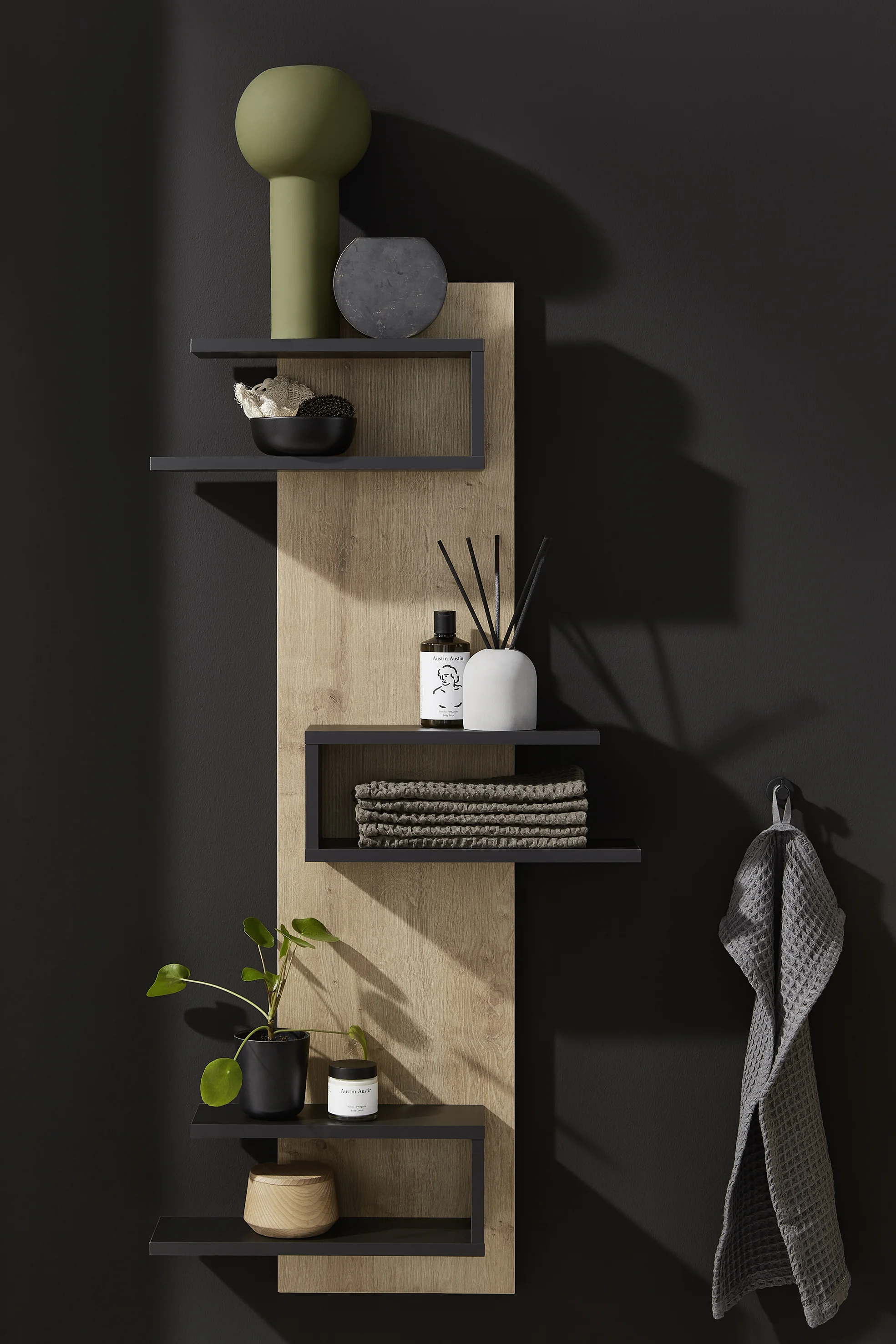 Puris c!mano Badmöbel Set - 122 cm mit Spiegelschrank - Ansicht 10
